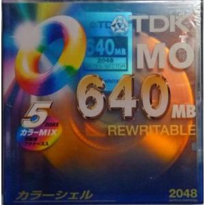 TDK MO 640MB 5枚入りカラーミックス アンフォーマット｜pepe-shop