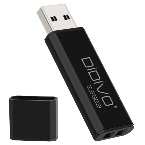DIDIVO USBメモリ256GB USB 2.0 フラッシュドライブ 小型 軽量 超高速データ転...