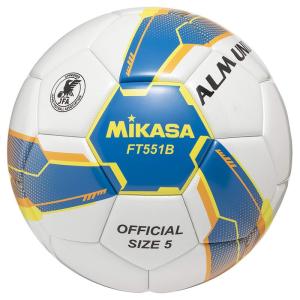 ミカサ(MIKASA) サッカーボール 4号球 日本サッカー協会 検定球 ALMUNDO(アルムンド) 小学生用 貼りボール ブルー/イエロ｜pepe-shop