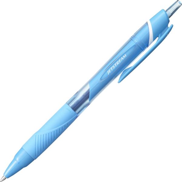 三菱鉛筆 油性ボールペン ジェットストリームカラー 10本 0.7 ライトブルー 書きやすい SXN...
