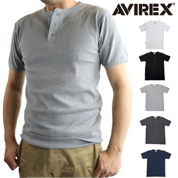 AVIREX 正規取扱店 6143504 DAILY デイリー ミリタリー Tシャツ タイトフィット...