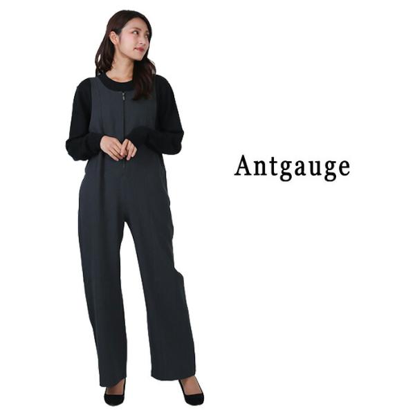 Antgauge 正規取扱店 アントゲージ C2369 ルーズストレートサロペット オーバーオール ...