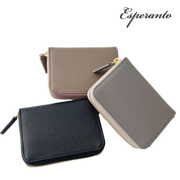 esperanto エスペラント ベローズラウンド財布  [ESP-6700] ボントーノレザー 日...