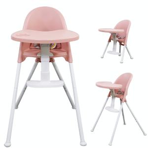 ベビーチェア ハイチェア 赤ちゃん 食事 椅子 ハイローチェア ベビー 離乳食 コンパクト 折りたたみ いす 2段階調節可能 安全ベルト付( 6ヶ月から3歳まで)