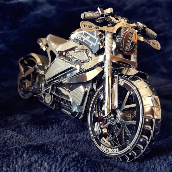 模型 オートバイ 3Dメタルパズル モーターサイクルコレクション 1:16 3Dレーザーカットモデル...