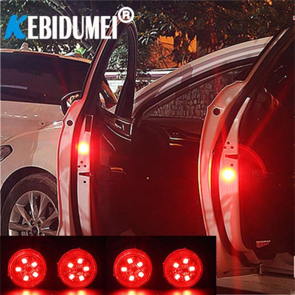 車 ドア開放警告灯 5Led ワイヤレス磁気 デザインストロボ 点滅 衝突 安全ランプ 補助照明