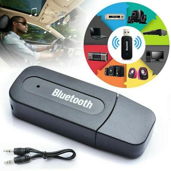 車内電装品 ワイヤレス Bluetooth カーオーディオトランスミッター AUX USB オーディ...