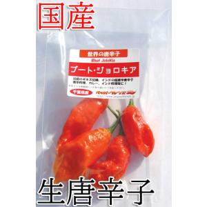 国産　激辛生唐辛子　ブート・ジョロキア　 20g　生鮮品　千葉県産