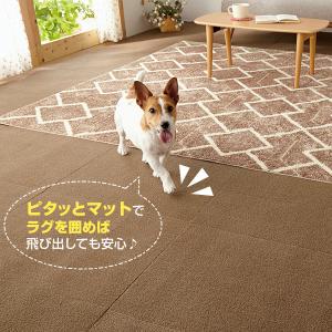 ペットマット 滑り止め ピタッと吸着タイルマッ...の詳細画像3