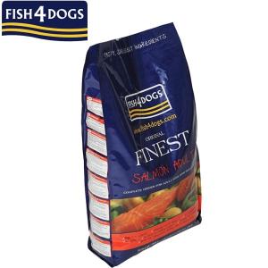 フィッシュ4ドッグ 成犬用 小粒 サーモン 400g ドッグフード 餌 ごはん 白身魚 ペットグッズ 犬用品 ドライフード｜peppynet