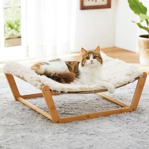キャットハンモック ポフィネ 猫 ねこ ベッド ハンモック ファー かわいい ペット ペピイ PEPPY