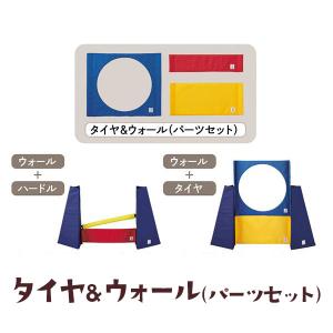 犬おもちゃ Ｓｉｐｐｏｌｅアジリティ タイヤ＆ウォール（パーツセット）　※パーツのみの販売となります。支柱は別売りです。｜peppynet