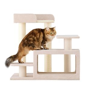 シニア猫にやさしいローステップタワー 本体 高...の詳細画像1