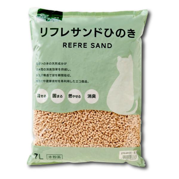 リフレサンド ひのき 7L×6個 猫砂 木粉系 消臭 固まる 抗菌 トイレ トイレに流せる 猫 猫用...
