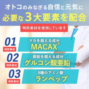 ペプチア 男性用サプリ 180粒 約1ヶ月分 ...の詳細画像3