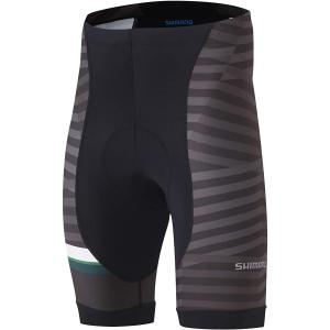 シマノ(SHIMANO) チームショーツ ECWPAPSTS22ML1206 ブラック/グリーン L　サイズ（ヨーロッパサイズ）だとL  サイズ（アジアサイズ）だとXL