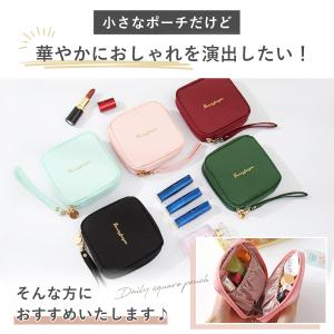 化粧ポーチ 機能的 小さめ 仕切り付き 20代...の詳細画像2