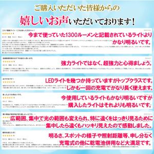 懐中電灯 led 強力 充電式 ライト 軍用 ...の詳細画像1
