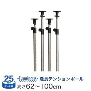 ルミナス25mm 突っ張り延長ポール2本セット×2 ルミナス 25mm延長 突っ張りポール2本セット ADD-P2560Jの通販