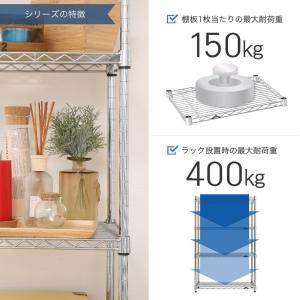 スチールラック 幅50 奥行35 高さ175 ...の詳細画像2