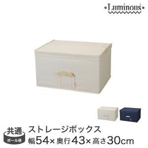 ※廃番※ルミナス 収納ボックス 深型 幅54×奥行43×高さ30cm LSB5443HIV ネイビー LSB5443HNV