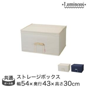 ルミナス 収納ボックス 深型 幅54×奥行43×高さ30cm アイボリー LSB5443HIV ネイビー LSB5443HNV｜ルミナス エレクター 専門店Floors