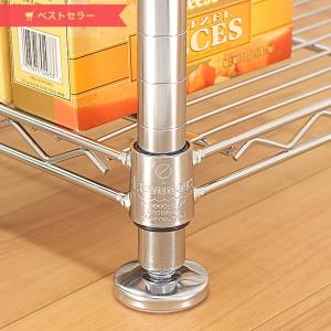 スチールラック パーツ ルミナス 円形アジャス...の詳細画像2