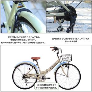 折りたたみシティサイクル 折りたたみ自転車 シ...の詳細画像4