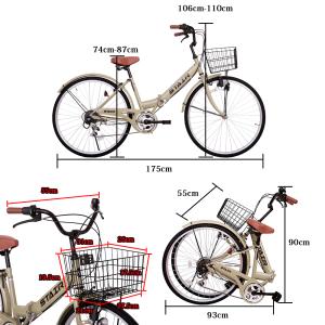 折りたたみシティサイクル 折りたたみ自転車 シ...の詳細画像5