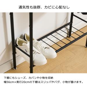 カバン掛け かばん バッグ 収納 ラック 棚付...の詳細画像3