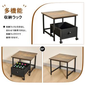 ローテーブル サイドテーブル 多機能 ベッドサ...の詳細画像2