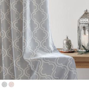 美品 びっくりカーテン アシャラ モロッカンスタイル 遮光カーテン 200