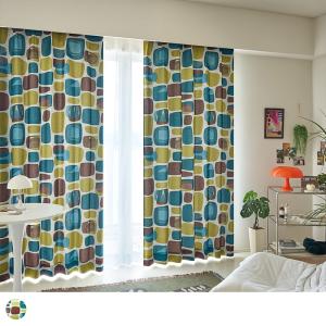 3級遮光カーテン コレクションの一部に加えたい、アートなミッド