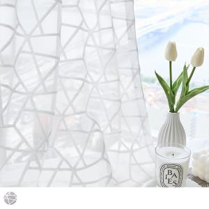 アジアンカーテン オリエンタル レースカーテン 洗濯可 エスニック