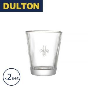 ダルトン DULTON グラス・マグ グラスカップ "フルール ド リス" 2個セット｜perfect-space