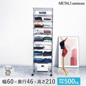 Luminous スチールラック スライドレールユニット 幅180cm 4段