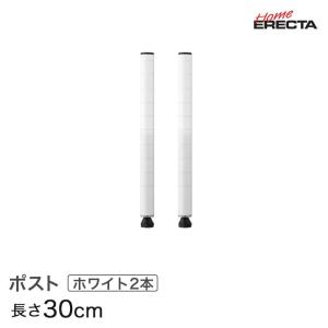 ホームエレクター レディメイド ポスト ホワイト 2本入り 高さ30cm H12PW2