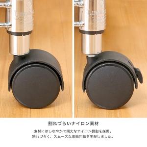 ルミナス スチールラック25mm ナイロンキャ...の詳細画像4