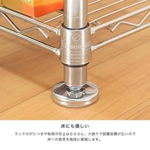 ルミナス スチールラック パーツ 円形アジャス...の詳細画像2