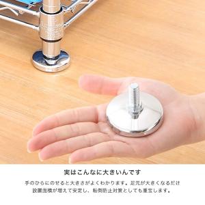 ルミナス スチールラック パーツ 円形アジャス...の詳細画像4