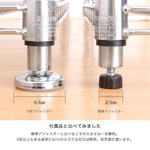 ルミナス スチールラック パーツ 円形アジャス...の詳細画像5