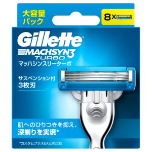 ジレット マッハシンスリー ターボ 替刃 (4コ入) 3枚刃 クリックポスト
