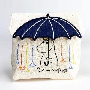 ムーミン Moomin 雨と傘 ポーチ 小物入れ MOOMIN ブルー グッズ