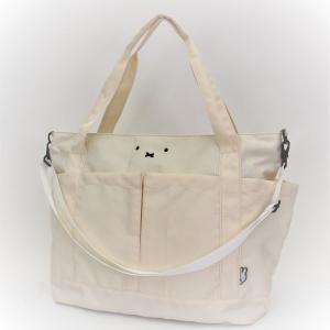 ミッフィー 巾着バッグ アイボリー 巾着袋 ショルダーバッグ