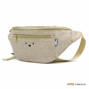 ミッフィー miffy ウエストバッグ ポーチ フェイスベージュの商品画像