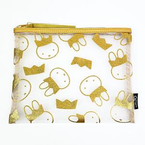 ミッフィー 70周年 MIFFY GOLDミニフラットポーチ 大人 プレゼント