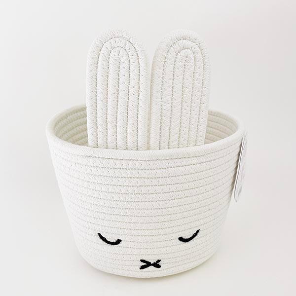 ミッフィー miffy ロープバスケット（M) ホワイト インテリア