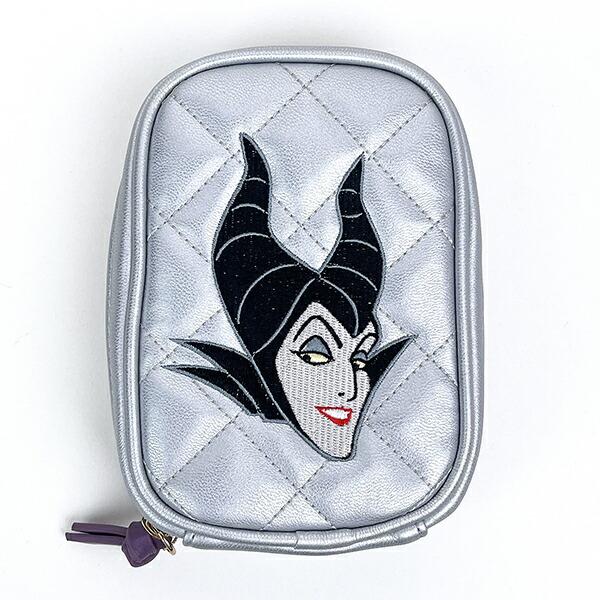 ディズニー ヴィランズ マレフィセント キルティングフェイスポーチ (シルバー) ACCOMMODE...
