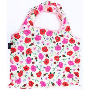 PEANUTS スヌーピー 2WAYショッピングバッグ 花柄 レッド(MCD)