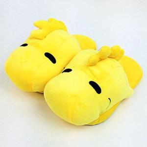 SNOOPY ウッドストック クニャック スリッパ イエロー グッズ